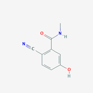 molecular formula C9H8N2O2 B14852875 2-Cyano-5-hydroxy-N-methylbenzamide 