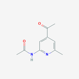 molecular formula C10H12N2O2 B14852918 N-(4-Acetyl-6-methylpyridin-2-YL)acetamide 