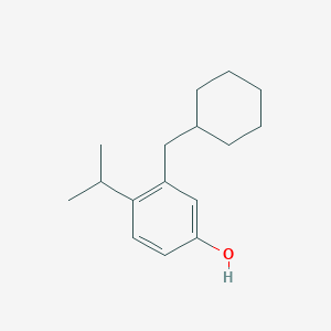 3-(Cyclohexylmethyl)-4-isopropylphenol