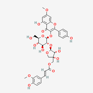 3-O-[5'''-O-feruloyl-beta-D-apiofuranosyl(1'''->2'')-beta-D-glucopyranosyl] rhamnocitrin