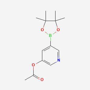 5-(4,4,5,5-Tetramethyl-1,3,2-dioxaborolan-2-YL)pyridin-3-YL acetate