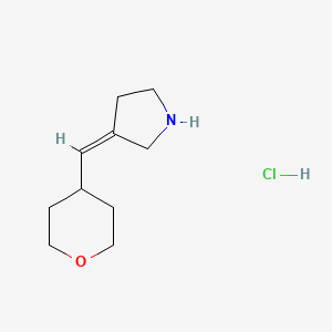molecular formula C10H18ClNO B1485298 (3Z)-3-[(oxan-4-yl)methylidene]pyrrolidine hydrochloride CAS No. 2098156-55-7