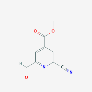 Methyl 2-cyano-6-formylisonicotinate