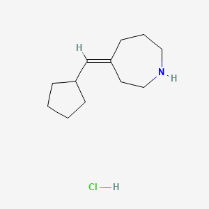molecular formula C12H22ClN B1485299 (4Z)-4-(cyclopentylmethylidene)azepane hydrochloride CAS No. 2098160-69-9