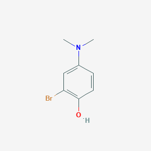 molecular formula C8H10BrNO B14852998 2-Bromo-4-(dimethylamino)phenol 