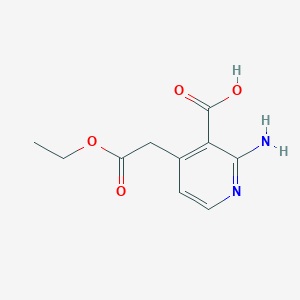 2-Amino-4-(2-ethoxy-2-oxoethyl)nicotinic acid