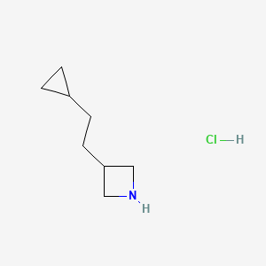 molecular formula C8H16ClN B1485301 3-(2-Cyclopropylethyl)azetidine hydrochloride CAS No. 2098003-40-6
