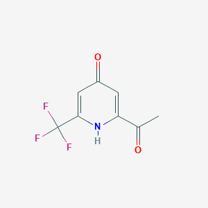 1-(4-Hydroxy-6-(trifluoromethyl)pyridin-2-yl)ethan-1-one