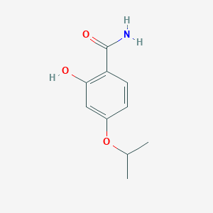 molecular formula C10H13NO3 B14853037 2-Hydroxy-4-isopropoxybenzamide 