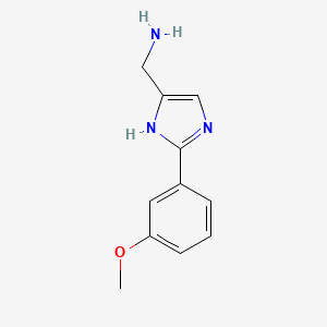 (2-(3-Methoxyphenyl)-1H-imidazol-5-YL)methanamine