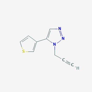 molecular formula C9H7N3S B1485305 1-(prop-2-yn-1-yl)-5-(thiophen-3-yl)-1H-1,2,3-triazole CAS No. 2098152-01-1
