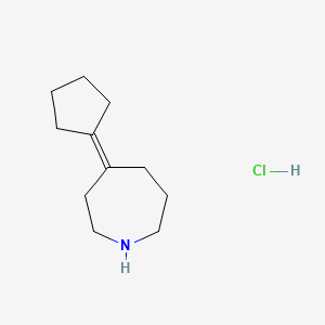 molecular formula C11H20ClN B1485306 4-Cyclopentylideneazepane hydrochloride CAS No. 2098022-03-6