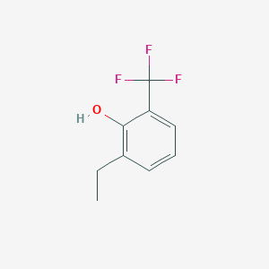 molecular formula C9H9F3O B14853064 2-Ethyl-6-(trifluoromethyl)phenol 