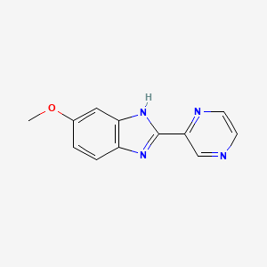 5-Methoxy-2-(pyrazin-2-YL)-1H-benzo[D]imidazole