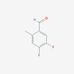 molecular formula C8H6F2O B14853071 4,5-Difluoro-2-methylbenzaldehyde CAS No. 1253195-51-5