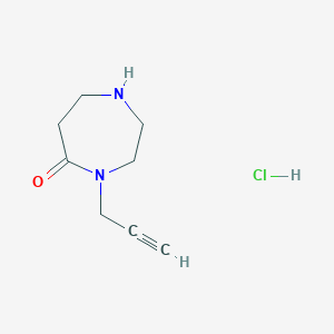 molecular formula C8H13ClN2O B1485309 4-(Prop-2-yn-1-yl)-1,4-diazepan-5-one hydrochloride CAS No. 2098108-72-4