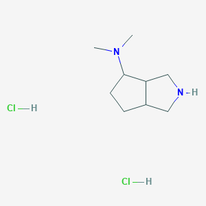 molecular formula C9H20Cl2N2 B1485310 N,N-Dimethyloctahydrocyclopenta[c]pyrrol-4-amine dihydrochloride CAS No. 2097969-89-4