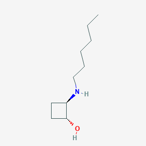 molecular formula C10H21NO B1485313 反式-2-(己基氨基)环丁-1-醇 CAS No. 2139697-24-6