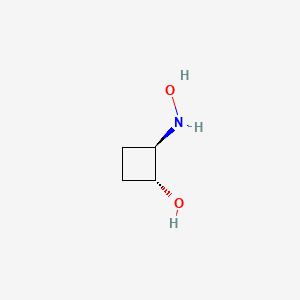 trans-2-(Hydroxyamino)cyclobutan-1-ol