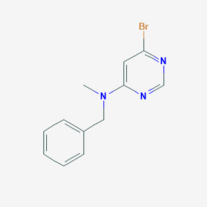 molecular formula C12H12BrN3 B14853147 N-Benzyl-6-bromo-N-methylpyrimidin-4-amine 