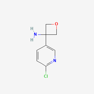 3-(6-Chloropyridin-3-YL)oxetan-3-amine