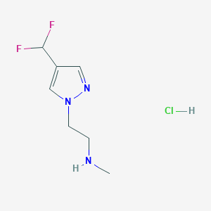 {2-[4-(difluoromethyl)-1H-pyrazol-1-yl]ethyl}(methyl)amine hydrochloride