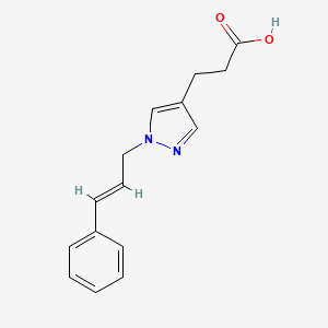 3-{1-[(2E)-3-phenylprop-2-en-1-yl]-1H-pyrazol-4-yl}propanoic acid
