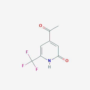 1-[2-Hydroxy-6-(trifluoromethyl)pyridin-4-YL]ethanone