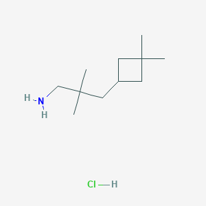 3-(3,3-Dimethylcyclobutyl)-2,2-dimethylpropan-1-amine hydrochloride
