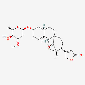 3-[(1R,4R,6S,9S,10R,13R,14R)-6-[(2R,4S,5S,6S)-5-hydroxy-4-methoxy-6-methyloxan-2-yl]oxy-9,13-dimethyl-17-oxo-14-tetracyclo[11.3.1.01,10.04,9]heptadecanyl]-2H-furan-5-one