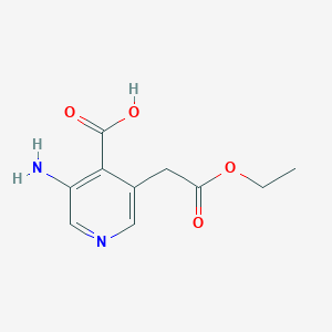 3-Amino-5-(2-ethoxy-2-oxoethyl)isonicotinic acid