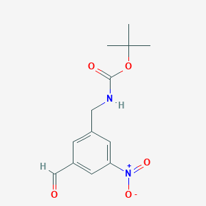 Tert-butyl 3-formyl-5-nitrobenzylcarbamate