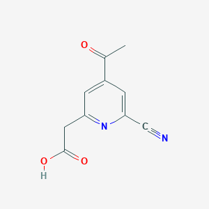 (4-Acetyl-6-cyanopyridin-2-YL)acetic acid