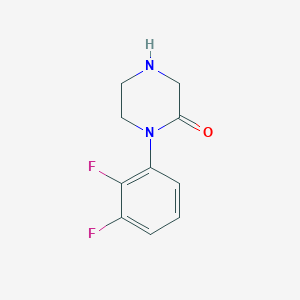 molecular formula C10H10F2N2O B14853310 1-(2,3-Difluoro-phenyl)-piperazin-2-one 