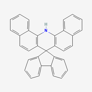 molecular formula C33H21N B14853317 14H-Spiro[dibenzo[c,h]acridine-7,9'-fluorene] 