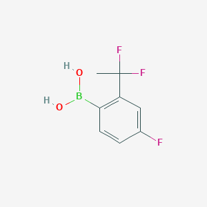 [2-(1,1-Difluoroethyl)-4-fluorophenyl]boronic acid