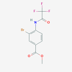 Methyl 3-bromo-4-(2,2,2-trifluoroacetamido)benzoate