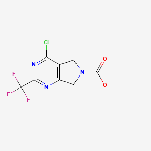 Tert-butyl 4-chloro-2-(trifluoromethyl)-5,7-dihydro-6H-pyrrolo[3,4-D]pyrimidine-6-carboxylate