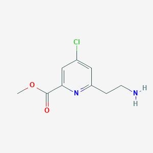 Methyl 6-(2-aminoethyl)-4-chloropyridine-2-carboxylate