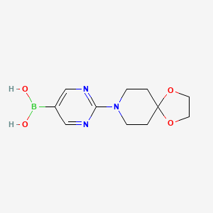 [2-(1,4-Dioxa-8-azaspiro[4.5]dec-8-YL)pyrimidin-5-YL]boronic acid