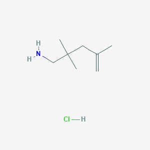molecular formula C8H18ClN B1485343 2,2,4-Trimethylpent-4-en-1-amine hydrochloride CAS No. 2098068-40-5