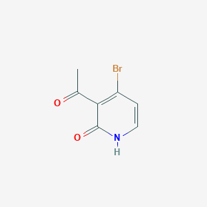 1-(4-Bromo-2-hydroxypyridin-3-YL)ethanone