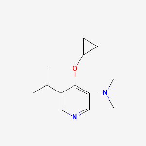 4-Cyclopropoxy-5-isopropyl-N,N-dimethylpyridin-3-amine