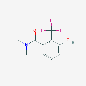 molecular formula C10H10F3NO2 B14853454 3-Hydroxy-N,N-dimethyl-2-(trifluoromethyl)benzamide 