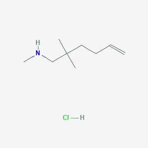 (2,2-Dimethylhex-5-en-1-yl)(methyl)amine hydrochloride