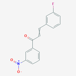 molecular formula C15H10FNO3 B14853499 3-(3-Fluorophenyl)-1-(3-nitrophenyl)prop-2-en-1-one 