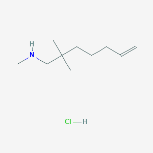 molecular formula C10H22ClN B1485350 (2,2-Dimethylhept-6-en-1-yl)(methyl)amine hydrochloride CAS No. 2097979-66-1