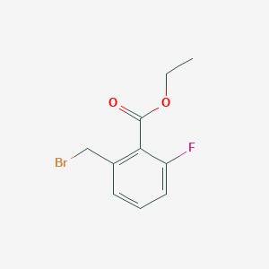 molecular formula C10H10BrFO2 B14853524 Ethyl 2-bromomethyl-6-fluorobenzoate 