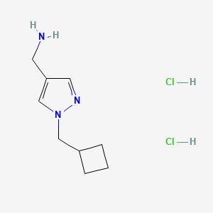 [1-(cyclobutylmethyl)-1H-pyrazol-4-yl]methanamine dihydrochloride