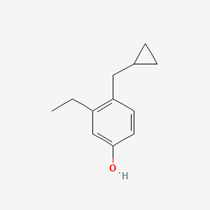 4-(Cyclopropylmethyl)-3-ethylphenol